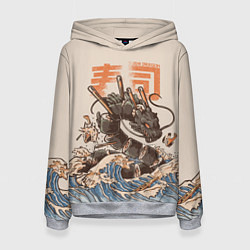 Женская толстовка Sushi dragon