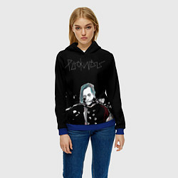 Толстовка-худи женская PYROKINESIS, цвет: 3D-синий — фото 2