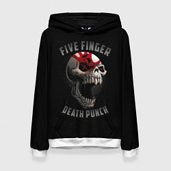 Толстовка-худи женская Five Finger Death Punch, цвет: 3D-белый