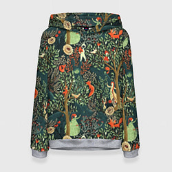 Толстовка-худи женская Abstraction Pattern, цвет: 3D-меланж