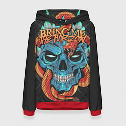 Толстовка-худи женская Bring Me the Horizon, цвет: 3D-красный