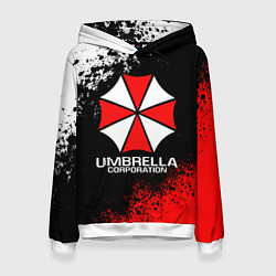 Толстовка-худи женская RESIDENT EVIL UMBRELLA, цвет: 3D-белый
