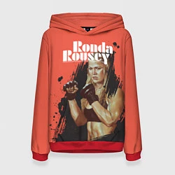 Толстовка-худи женская Ronda Rousey, цвет: 3D-красный