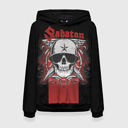 Толстовка-худи женская Sabaton Army Skull, цвет: 3D-черный