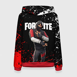 Толстовка-худи женская FORTNITE IKONIK, цвет: 3D-красный