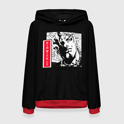 Толстовка-худи женская Jojos bizarre adventure Dio, цвет: 3D-красный