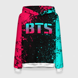 Толстовка-худи женская BTS, цвет: 3D-белый
