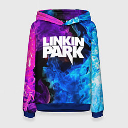 Толстовка-худи женская LINKIN PARK, цвет: 3D-синий