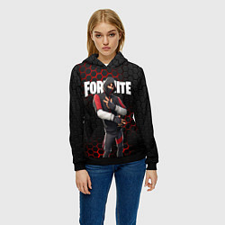 Толстовка-худи женская FORTNITE IKONIK, цвет: 3D-черный — фото 2