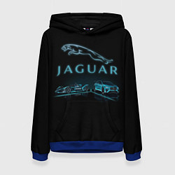 Толстовка-худи женская Jaguar, цвет: 3D-синий