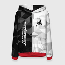 Толстовка-худи женская Lamborghini, цвет: 3D-красный