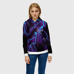 Толстовка-худи женская SONIC, цвет: 3D-белый — фото 2