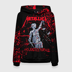 Толстовка-худи женская Metallica, цвет: 3D-черный