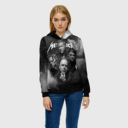 Толстовка-худи женская Metallica, цвет: 3D-черный — фото 2
