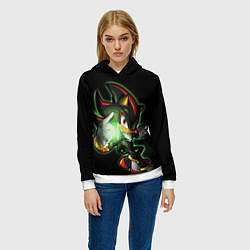 Толстовка-худи женская SHADOW, цвет: 3D-белый — фото 2