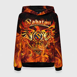 Толстовка-худи женская SABATON, цвет: 3D-черный