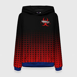 Толстовка-худи женская Umbrella, цвет: 3D-синий