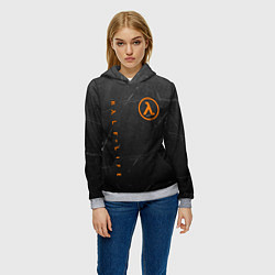 Толстовка-худи женская HALF-LIFE, цвет: 3D-меланж — фото 2