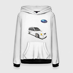 Толстовка-худи женская SUBARU, цвет: 3D-черный