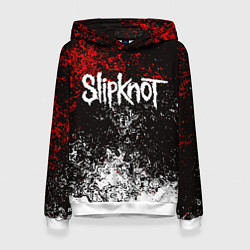 Толстовка-худи женская SLIPKNOT, цвет: 3D-белый