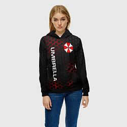 Толстовка-худи женская UMBRELLA CORP, цвет: 3D-черный — фото 2