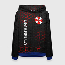 Толстовка-худи женская UMBRELLA CORP, цвет: 3D-синий