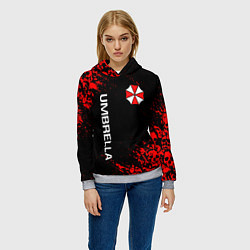 Толстовка-худи женская UMBRELLA CORP, цвет: 3D-меланж — фото 2