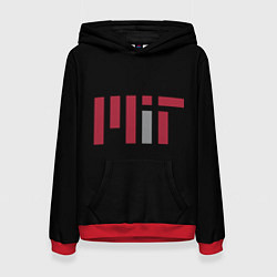 Толстовка-худи женская MIT, цвет: 3D-красный