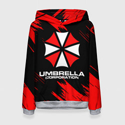 Толстовка-худи женская Umbrella Corporation, цвет: 3D-меланж
