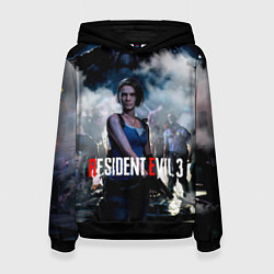 Толстовка-худи женская RESIDENT EVIL 3, цвет: 3D-черный