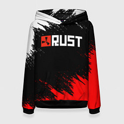 Толстовка-худи женская RUST, цвет: 3D-черный