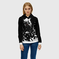 Толстовка-худи женская Dead by Daylight, цвет: 3D-белый — фото 2