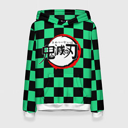 Толстовка-худи женская KIMETSU NO YAIBA, цвет: 3D-белый