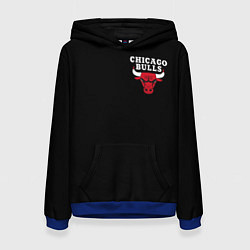 Толстовка-худи женская CHICAGO BULLS, цвет: 3D-синий