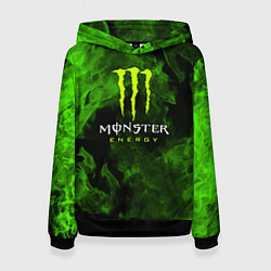 Толстовка-худи женская MONSTER ENERGY, цвет: 3D-черный