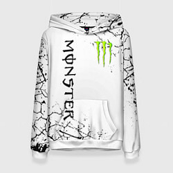 Толстовка-худи женская MONSTER ENERGY, цвет: 3D-белый