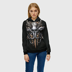 Толстовка-худи женская Baldurs gate 3, цвет: 3D-черный — фото 2