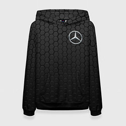 Толстовка-худи женская MERCEDES-BENZ AMG, цвет: 3D-черный