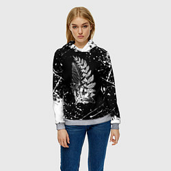 Толстовка-худи женская THE LAST OF US ТАТУИРОВКА ЭЛЛИ, цвет: 3D-меланж — фото 2