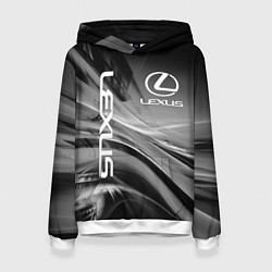 Толстовка-худи женская LEXUS, цвет: 3D-белый
