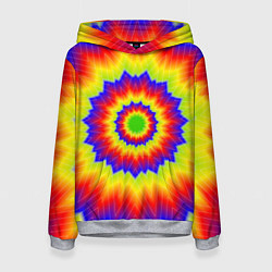 Толстовка-худи женская Tie-Dye, цвет: 3D-меланж