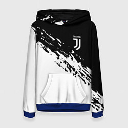 Толстовка-худи женская JUVENTUS, цвет: 3D-синий