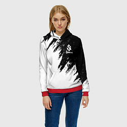 Толстовка-худи женская Sabaton, цвет: 3D-красный — фото 2