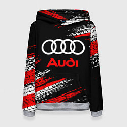 Толстовка-худи женская AUDI, цвет: 3D-меланж