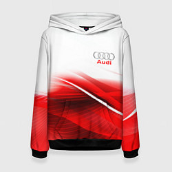Толстовка-худи женская AUDI, цвет: 3D-черный