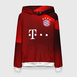 Толстовка-худи женская BAYERN MUNCHEN, цвет: 3D-белый