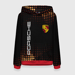 Толстовка-худи женская PORSCHE, цвет: 3D-красный