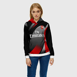 Толстовка-худи женская ARSENAL UNIFORM, цвет: 3D-белый — фото 2