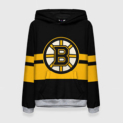 Толстовка-худи женская BOSTON BRUINS NHL, цвет: 3D-меланж