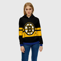 Толстовка-худи женская BOSTON BRUINS NHL, цвет: 3D-синий — фото 2